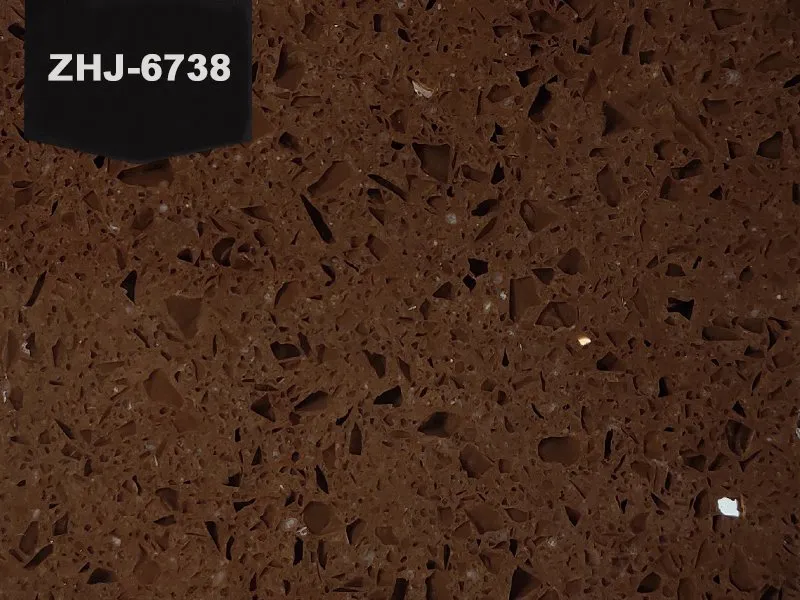 Işıltılı Kahve Kahverengi Kuvars Taş Döşeme